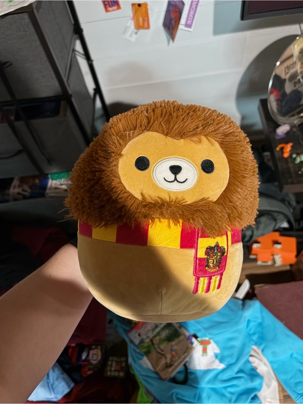 Plush Lion Kids Accessory - Brown and Yellow Soft Toy